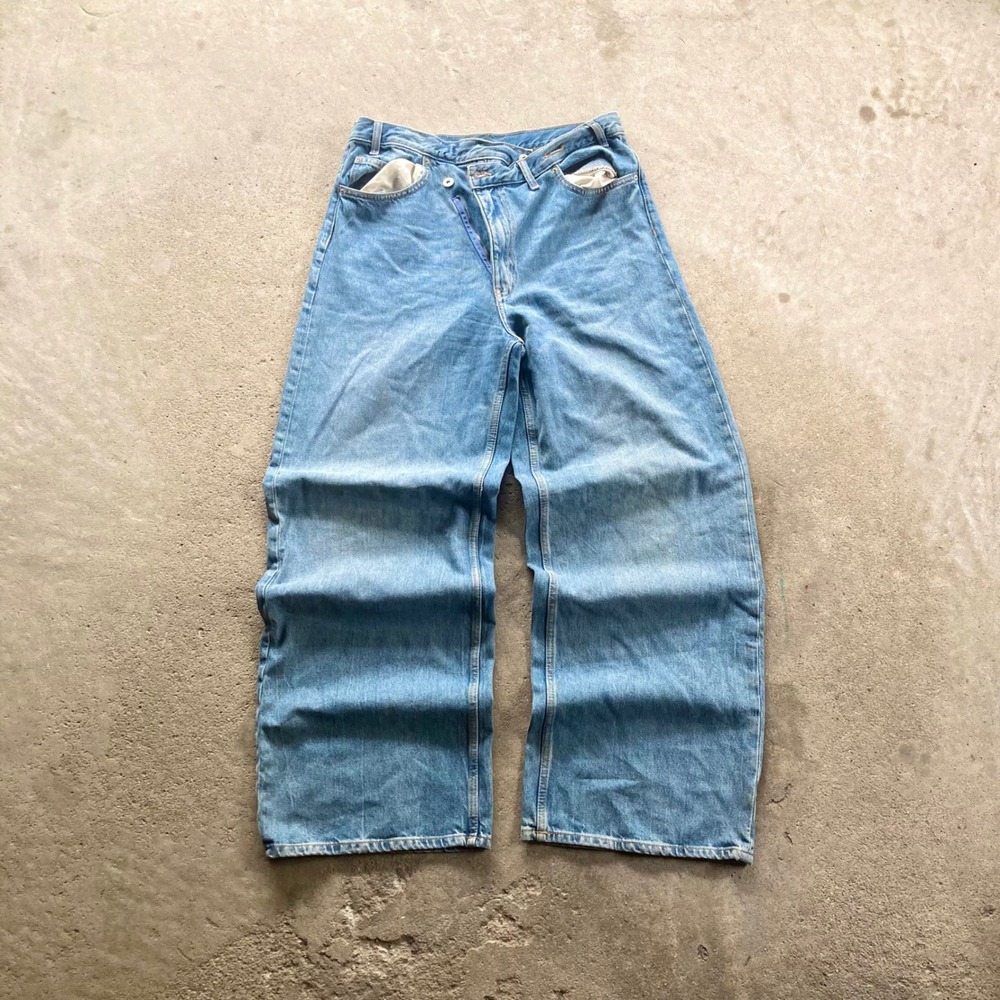 Y2K baggy zara crossover jeans